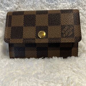 Louis Vuitton Damien Ebene Porte Monnaie plat case